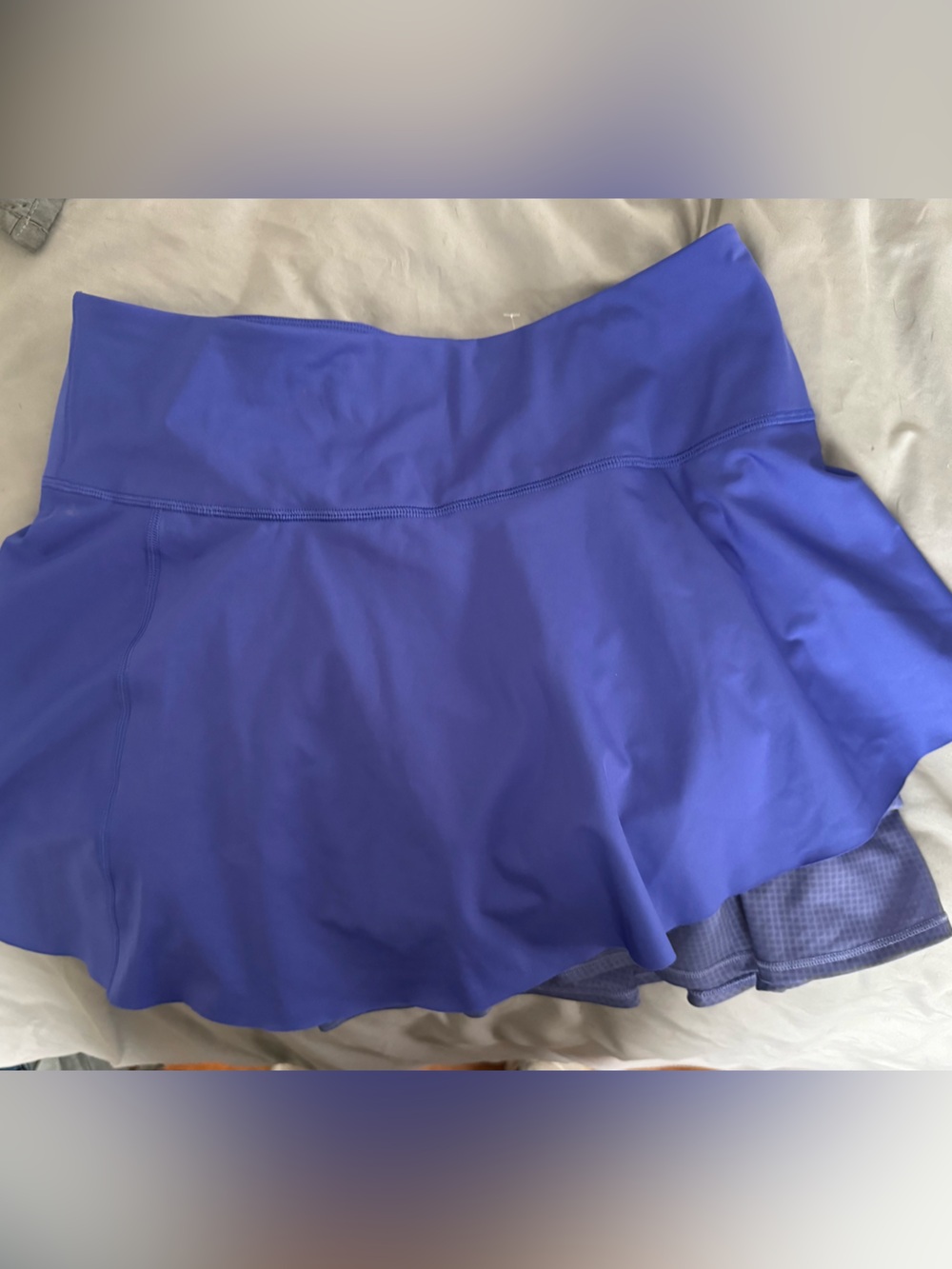 Athleta Purple-Blue Skater Skirt with Built-In Shorts